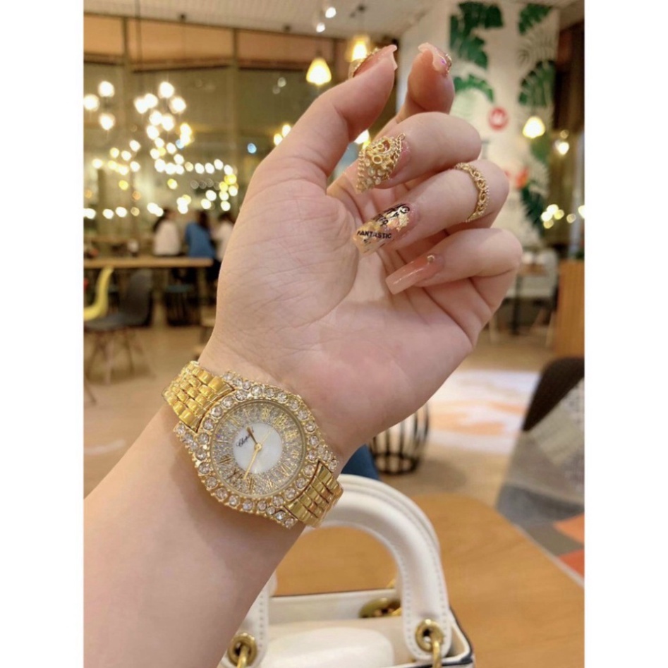 Đồng hồ nữ CHOPAR dây hợp kim ko rỉ sang trọng phong cách mới hợp thời trang, chống nước, bảo hành 12 tháng