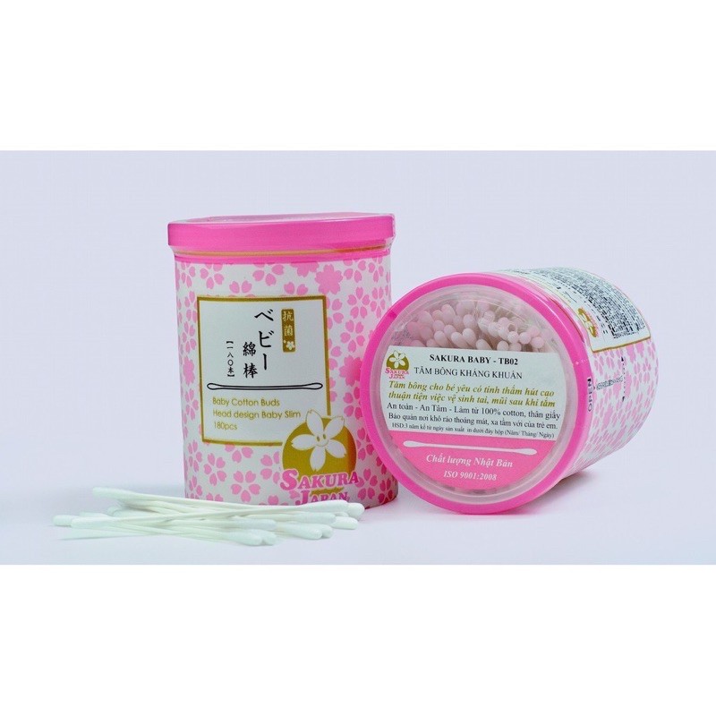Bông ngoáy tai Sakura Nhật Siêu An Toàn