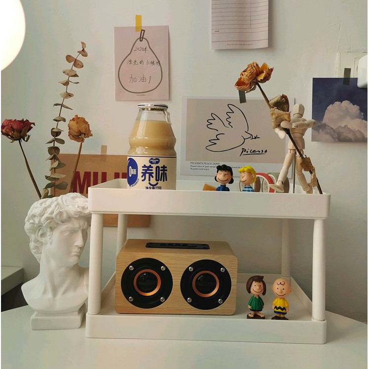 Loa nghe nhạc, loa bluetooth vân gỗ phong cách Bắc Âu - Decor nhà Sò