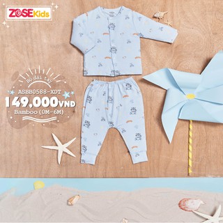 (Vải Bamboo) Bộ quần áo sơ sinh dài tay Zosekids ASBB0589