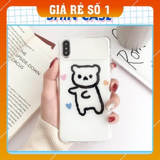 Ốp lưng iphone GẤU TRẮNG kèm gương