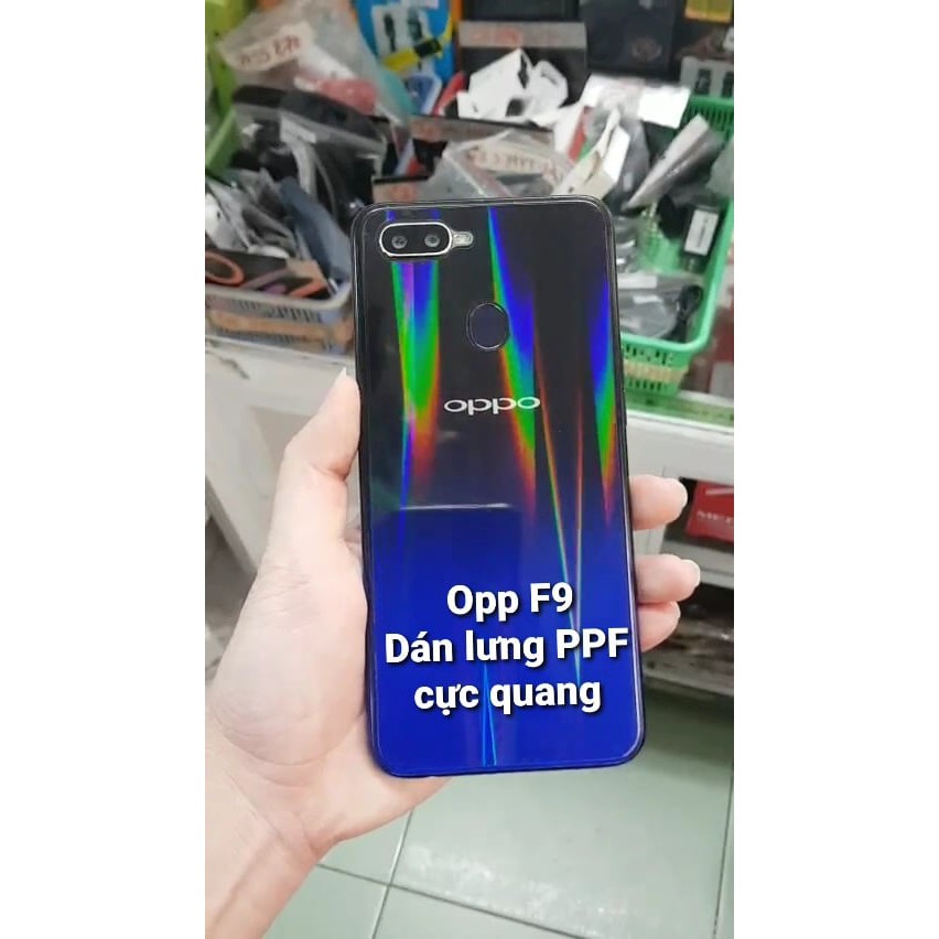 Dán lưng PPF sắc màu cực quang tuyệt đẹp cho Oppo F9