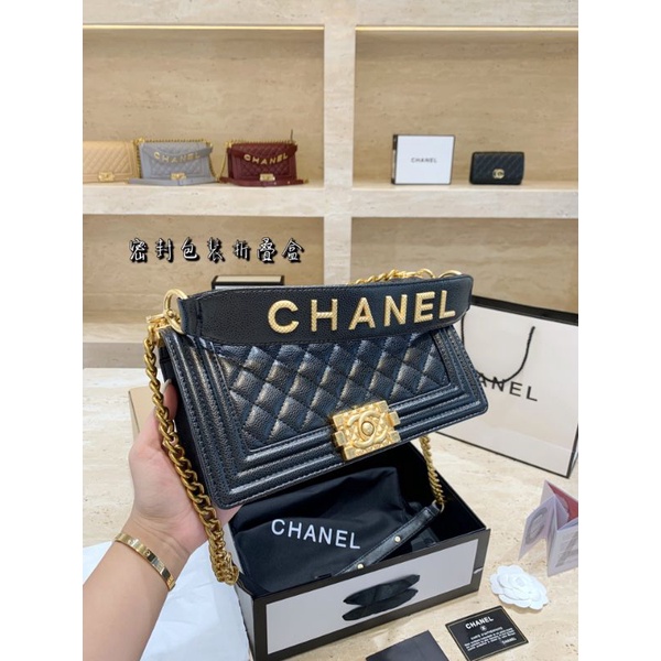 túi xách đeo chéo nữ da thật kiểu ô hình thoi kết hợp phâng quai đeo đính logo chữ channel CN