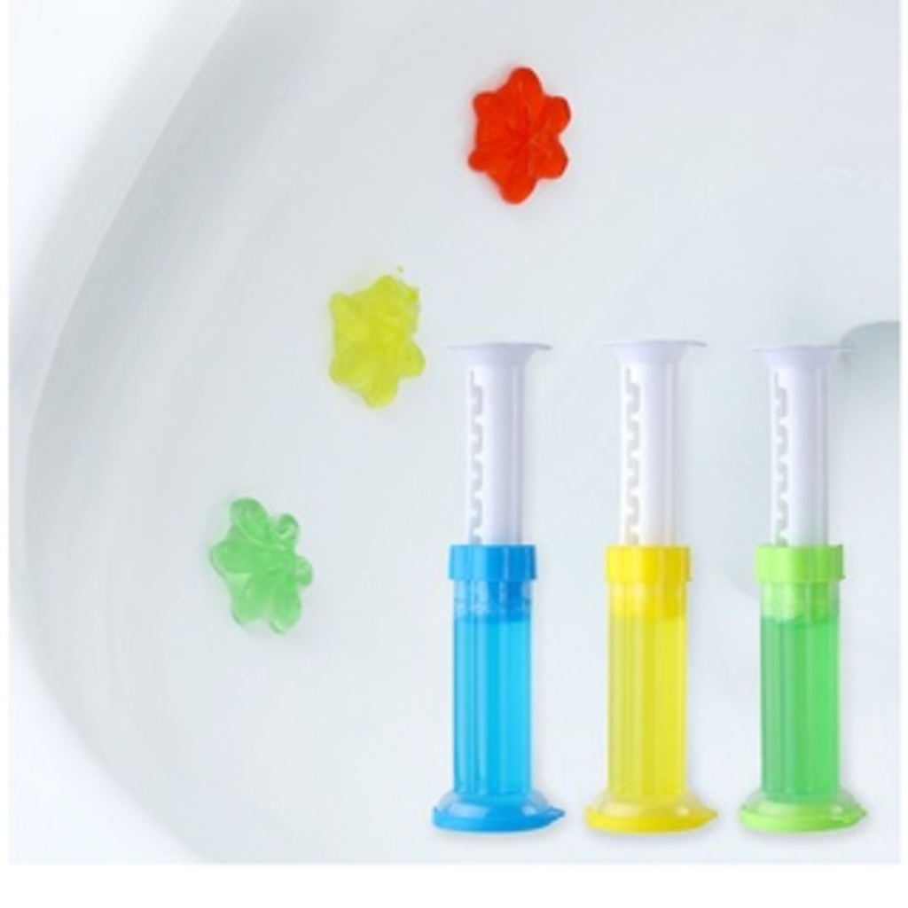 PVN33108 Gel thơm khử trùng bồn cầu gel khử mùi bồn cầu dạng thạch hình bông hoa với 6 mùi thơm cho nhà vệ sinh T8