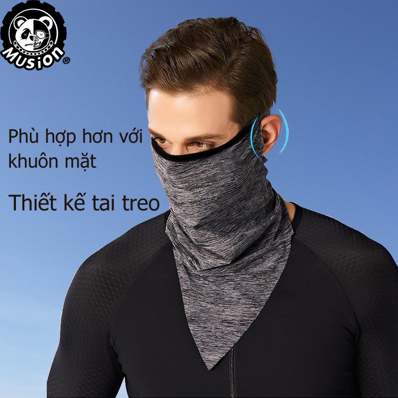 Khăn rằn tam giác thấm hút mồ hôi khô nhanh chống nắng đa năng khi đi xe đạp