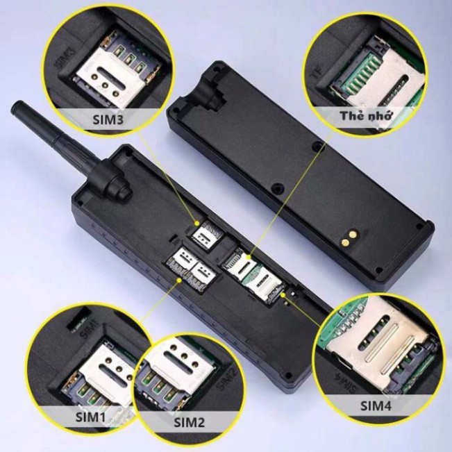 GIÁ KỊCH SÀN Điện Thoại 4 Sim Pin Khủng Retro Telephone W2 Sạc cho Smartphone giả giọng nói GIÁ KỊCH SÀN | BigBuy360 - bigbuy360.vn