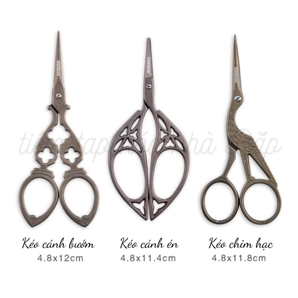 Kéo Cherish Cao Cấp Phong Cách Cổ Điển Nhiều Hình Dáng Đẹp Độc Lạ