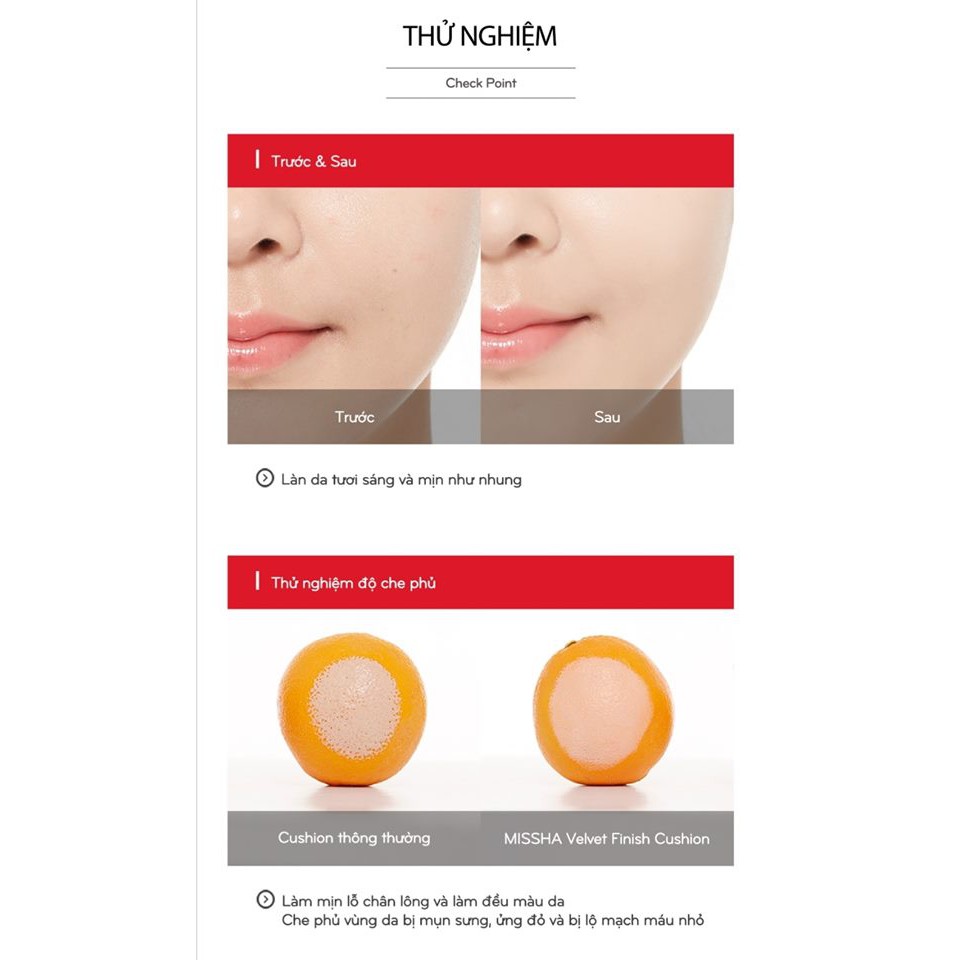 Phấn nước Missha Velvet Cushion | BigBuy360 - bigbuy360.vn