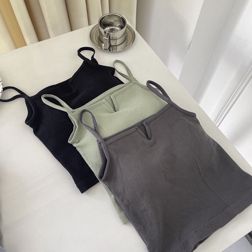 Áo 2 Dây - Áo Bra Nữ Cổ Chữ V Có Mút Ngực Sexy  BR6697