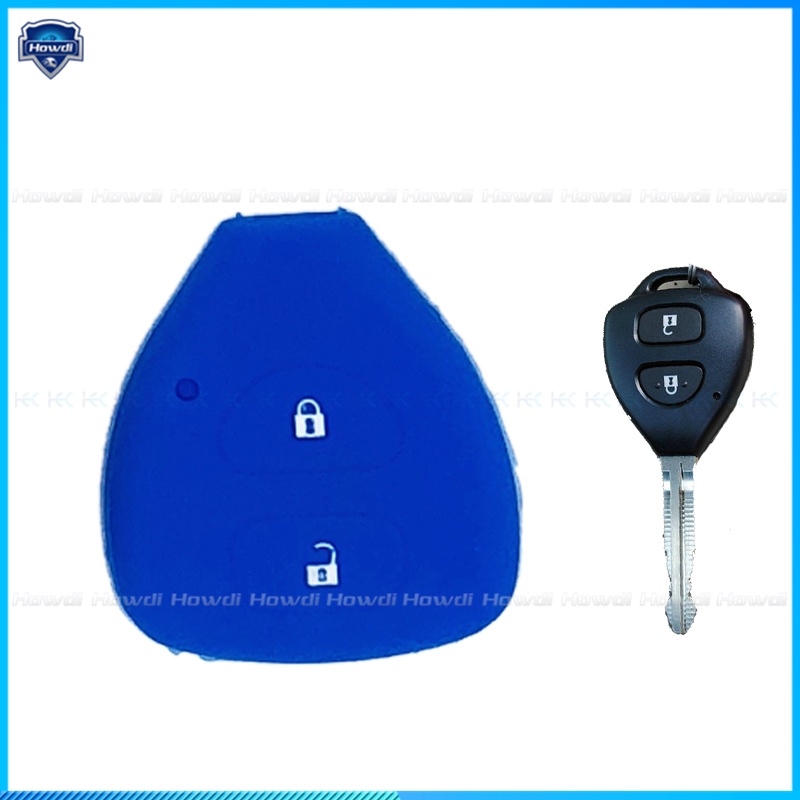 Vỏ Silicone Bọc Chìa Khóa Xe Hơi Toyota Corolla Hilux Vitz Vios Rav4 Aqua Camry Highlander