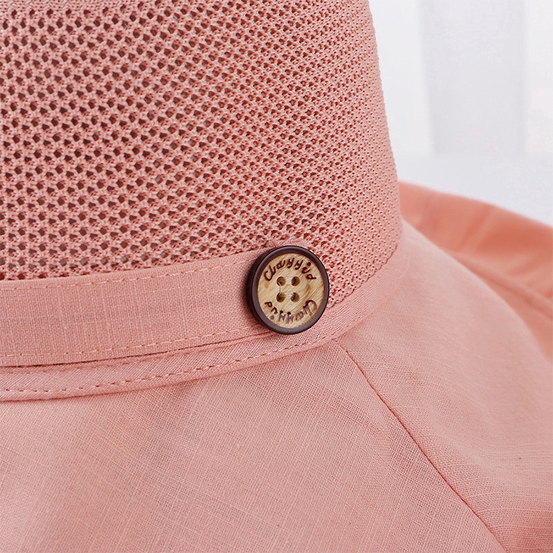 Breathable Japanese-Korean-style wide-brimmed hat with 2 sides