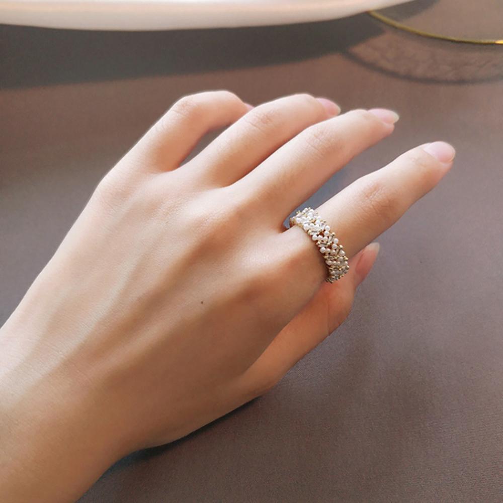 Nhẫn Đồng Sang Trọng Phong Cách Hàn Quốc Cho Nữ