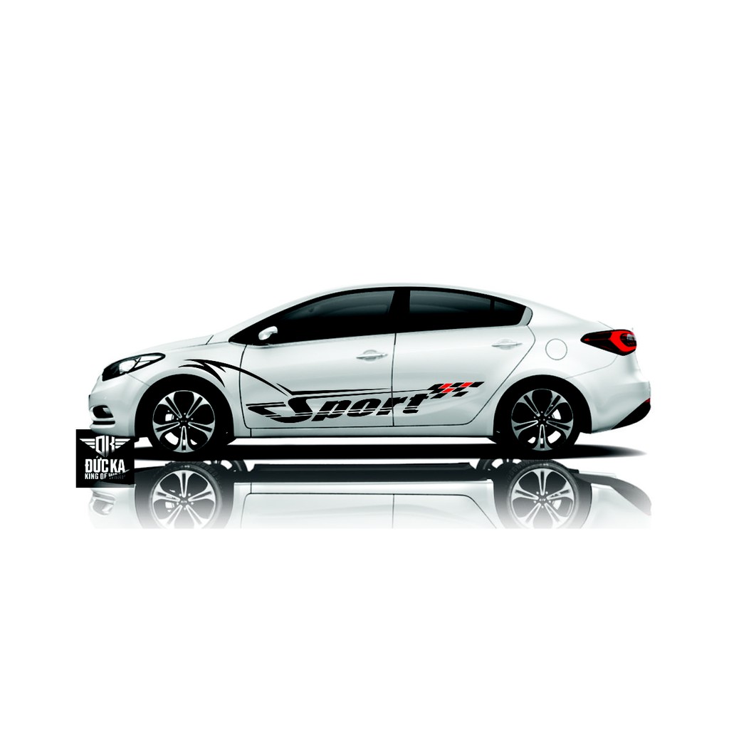 Decal Tem Xe Ô Tô Cerato - Decal cao cấp chính hãng 3 lớp