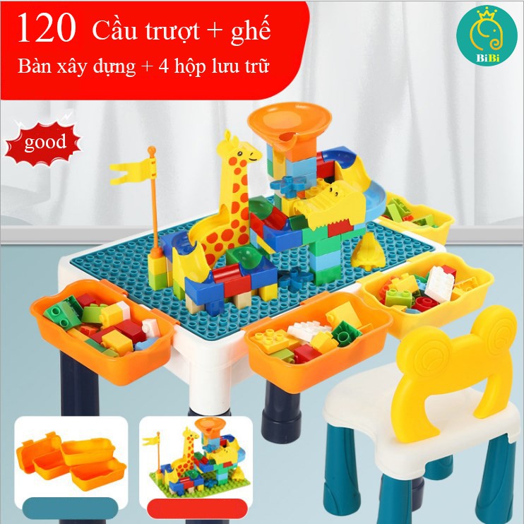 Bộ đồ chơi lego ⚡LOẠI ĐẸP-FREESHIP⚡ bộ bàn lego, xếp hình lego, lắp ghép 120 chi tiết nhựa abs cao cấp