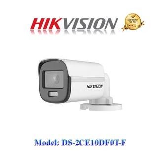 Camera hd-tvi 2.0 megapixel hikvision ds-2ce10df0t-f -có màu ban đêm -hàng chính hãng