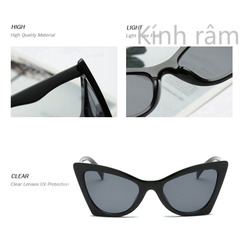 Kính mát mắt mèo phong cách cổ điển sang trọng dành cho cả nam và nữ