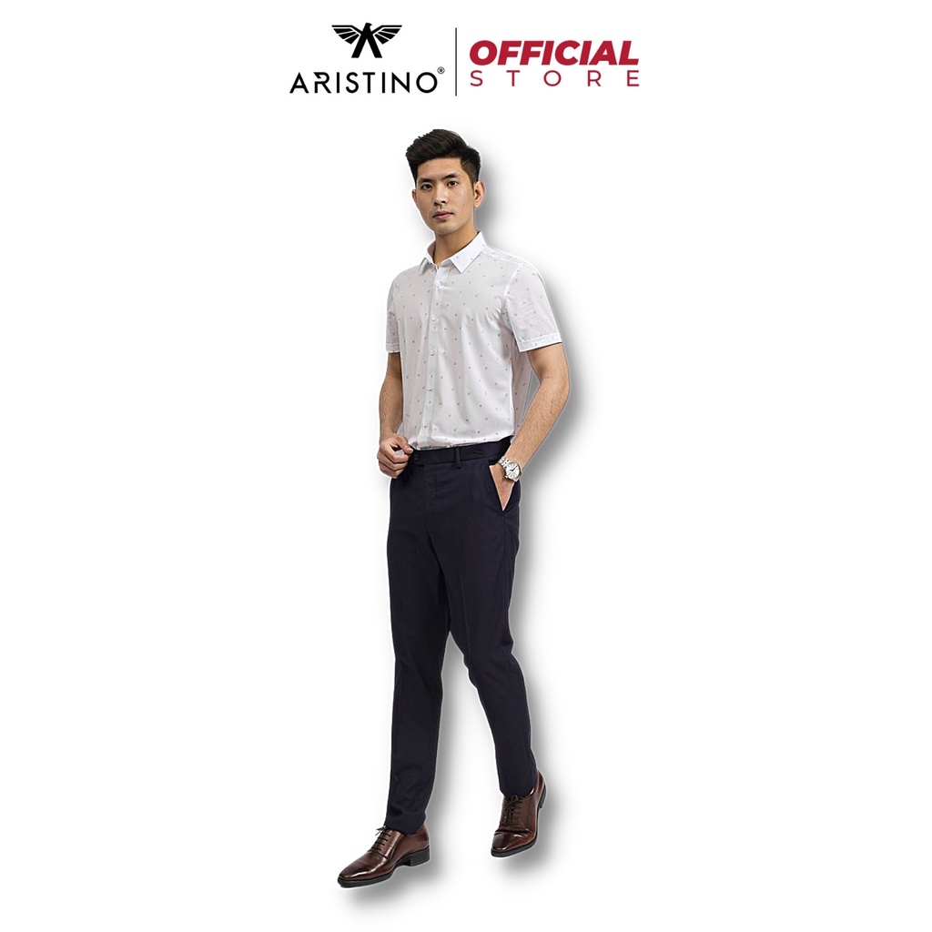 Quần Âu Vải Nam ARISTINO Dáng Slim Fit Cao Cấp Có Khuy Cài Trẻ Trung Lịch Sự Sang Trọng ATR00509