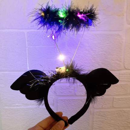 [Magpie] Băng Đô Cánh Thiên Thần Dạ Quang Dễ Thương Và Vui Nhộn Phụ Kiện Chụp Ảnh Hóa Trang Halloween Cho Nữ net red M
