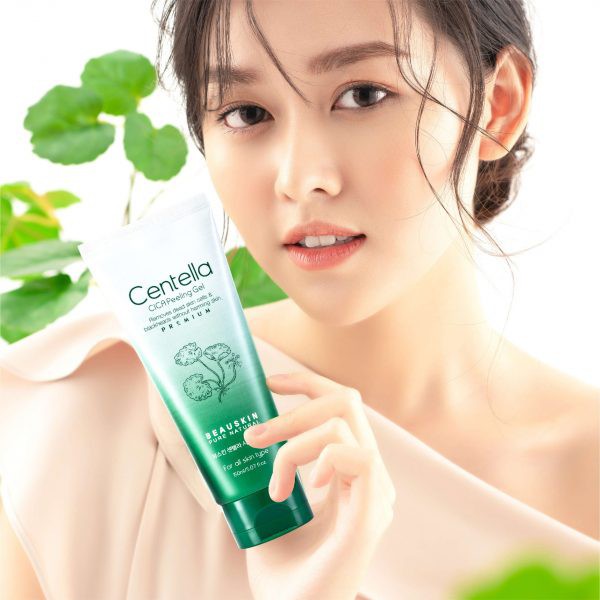 Tẩy Da Chết Mặt Và Toàn Thân Trắng Da Chống Lão Hóa Beauskin Cica Centella Hàn quốc 150ml/Hộp- Hàng Chính Hãng