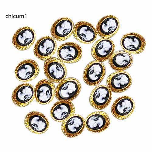 [Hàng mới về] Set 10 phụ kiện trang trí móng tay nghệ thuật kiểu vintage 3d diy