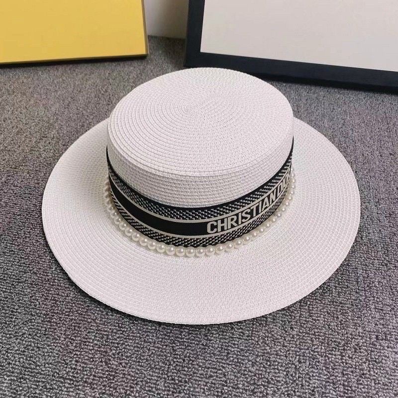Mũ Cói đi biển đi vành nhỏ cao cấp đính hạt sang chảnh