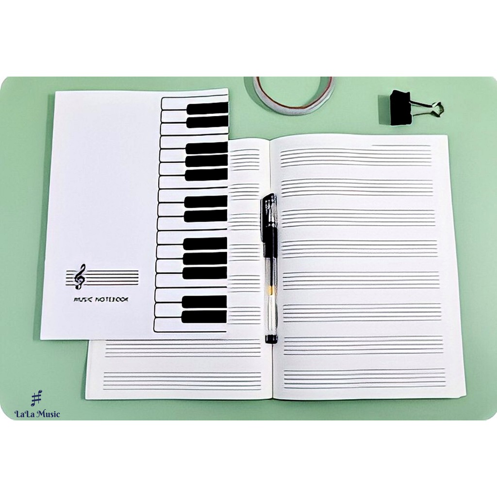 Vở chép nhạc hình phím đàn piano