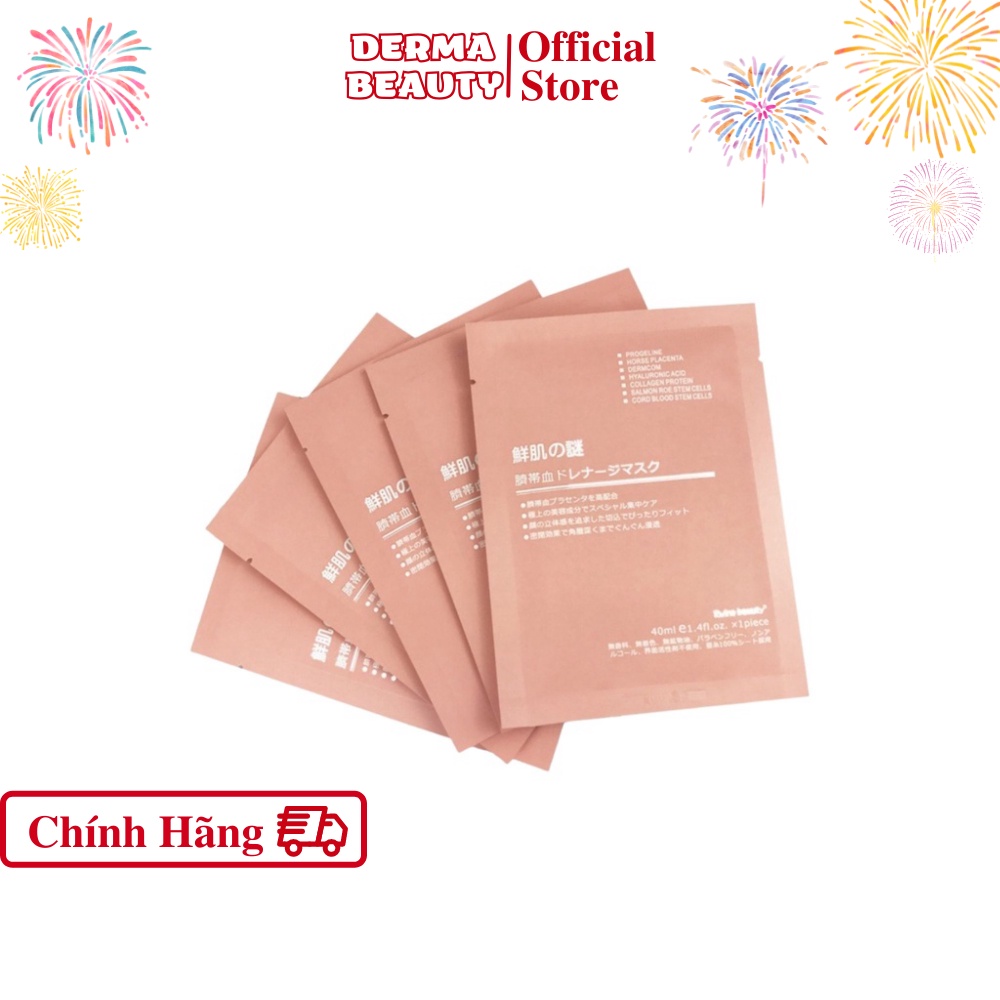 Mặt Nạ Nhau Thai Cừu Cuống Rốn, Tế Bào Gốc Nhật Bản Rwine Beauty Dưỡng Da, Cấp Ẩm, Tái Tạo Collagen