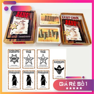 Game thẻ bài nhập vai bắn súng giá rẻ - Board game Bang phiên bản Việt hóa dễ chơi, dễ nhớ nhân vật