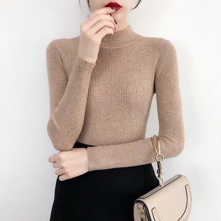Áo len tăm nữ cổ 3p~ áo len tăm nữ ủ kem- áo len tăm chất mềm mịn, hàng quảng châu loại đẹp gía rẻ như cho- áo len nữ