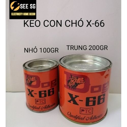 Keo dán con chó X-66 Nhỏ 100GR/ Trung 200GR