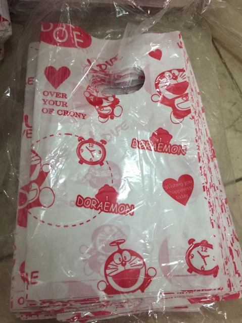 Túi nilon in hoa in hình đựng quà