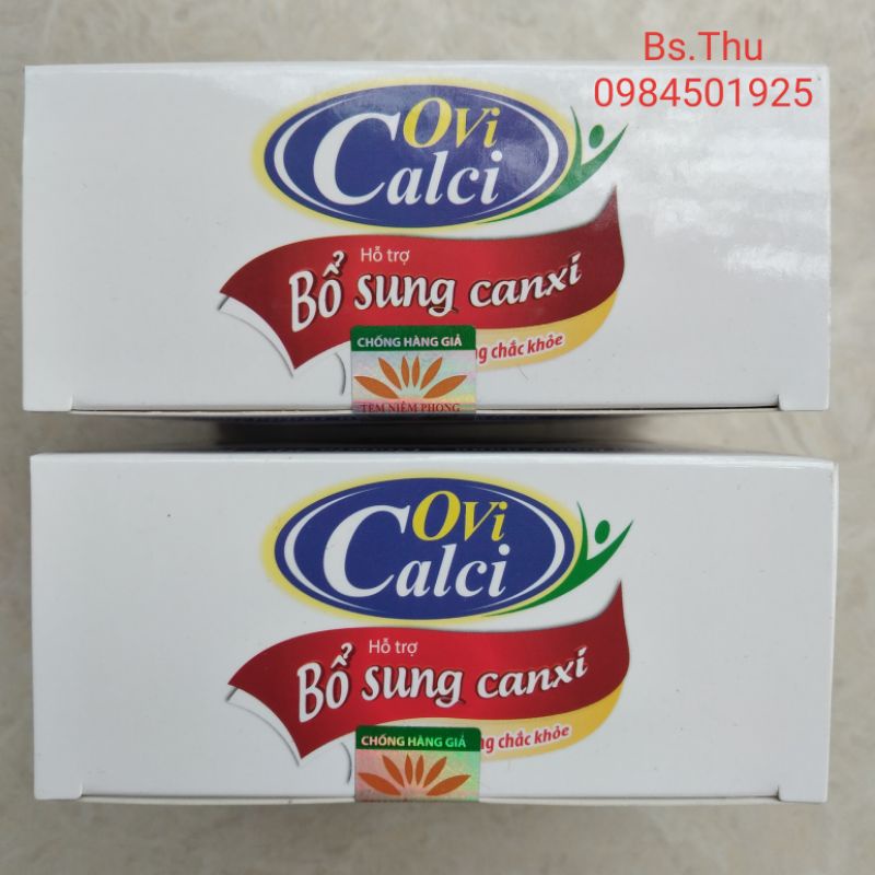 Hộp 15 ống Canxi nano Ovi Calci bổ sung Canxi giúp phát triển chiều cao ở trẻ, giảm nguy cơ loãng xương ở người già