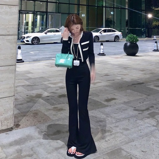 Áo hai dây/ Áo khoác cardigan XIAOZHAINV gợi cảm dệt kim thời trang mùa thu dễ phối đồ dành cho nữ