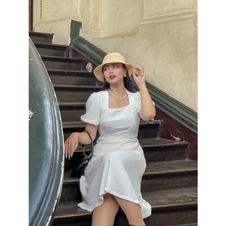 Váy maxi bigsize cột nơ lưng phối màu Holly (bigsize_giare)