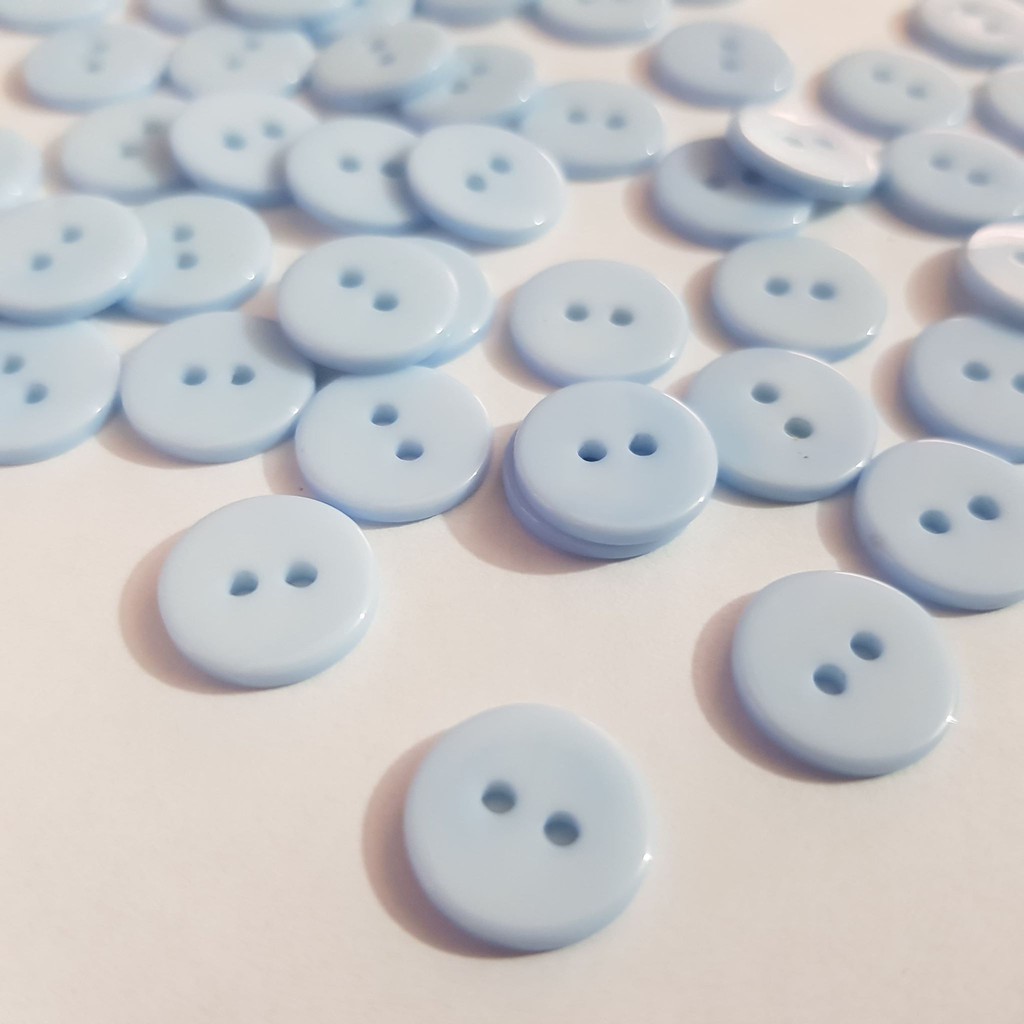 Cúc Nhựa Đơn 13mm - 1 màu/túi