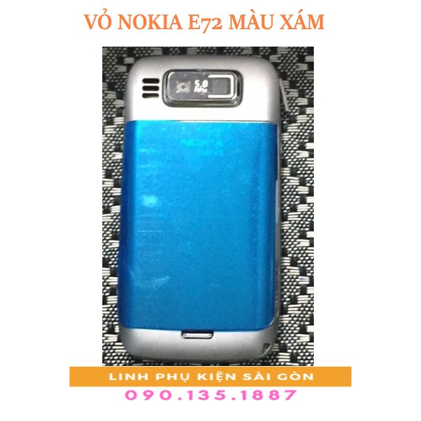 VỎ NOKIA E72 MÀU XÁM