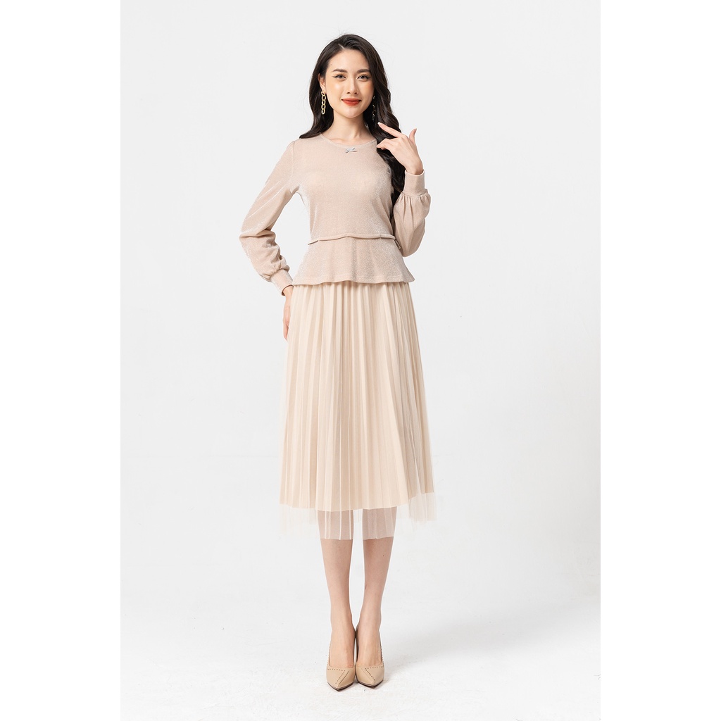 Áo Peplum Đính Nơ Lamer L61B21T047