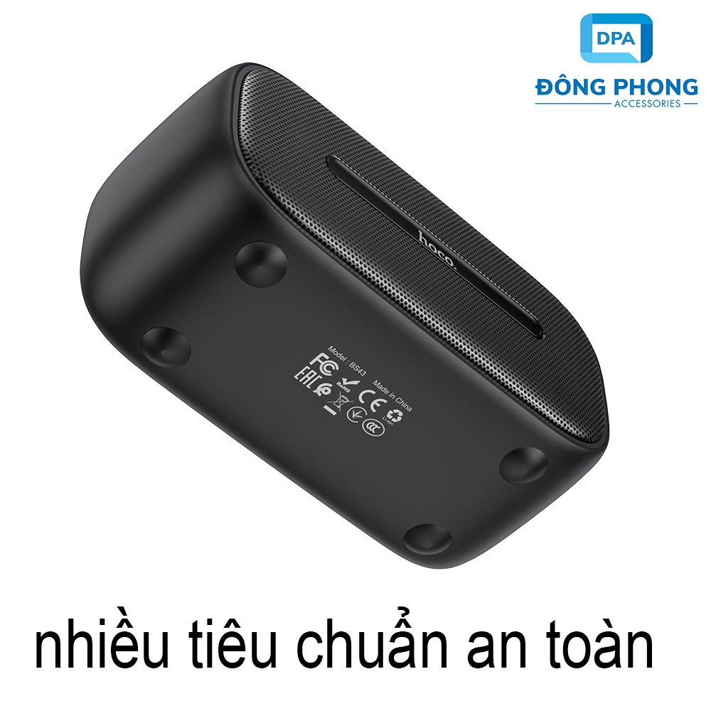 Loa Bluetooth Mini Hoco BS43 Chính Hãng V5.0 Wireless Speaker Chống Nước IPX7