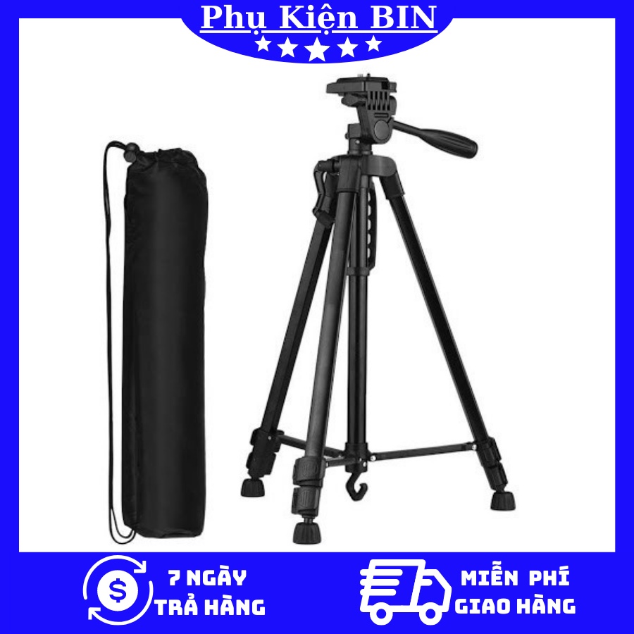 Giá đỡ điện thoại Tripod -kèm kẹp điện thoại 3 chân-điều khiển remote tương thích với nhiều dòng máy