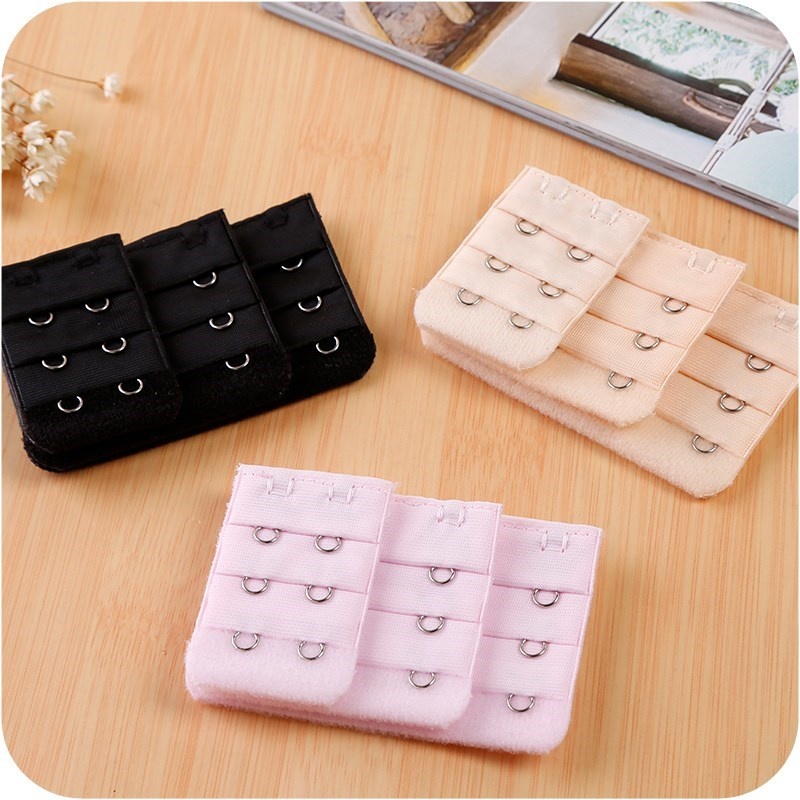 Khóa Nối Dài Dây Áo Ngực 2/3/4 Móc 3 Hàng Nhiều Màu Sắc