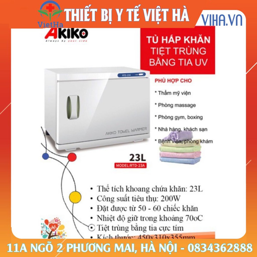 Tủ Hấp Khăn Tiệt Trùng Bằng Tia UV AKIKO RTD – 23A