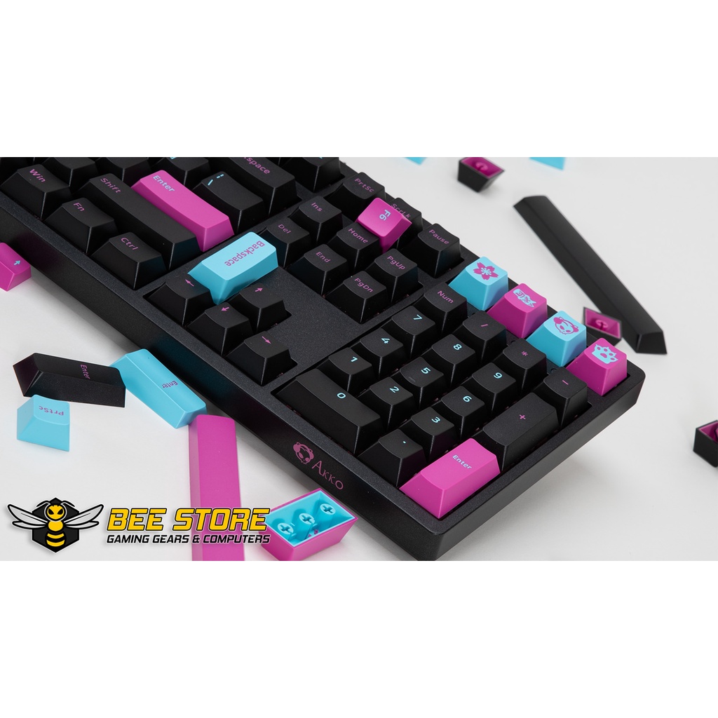Bàn phím cơ AKKO 3108 Midnight R2 - Tặng kèm 40 keycap | Hàng chính hãng bảo hành 12 tháng