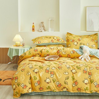 Bộ chăn ga gối Poly cotton gà con