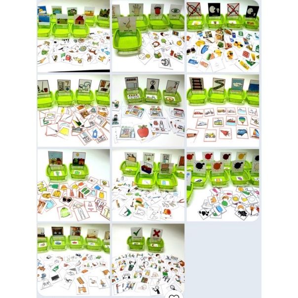 bộ học liệu thẻ Teach cho bé học nhận biết và phân loại