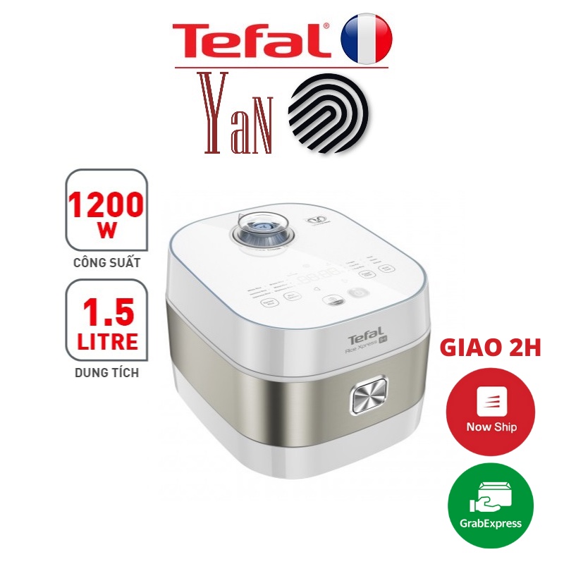 Nồi cơm điện tử nắp gài cao tần IH 1.5L Tefal RK762168 1200W - Hàng chính hãng