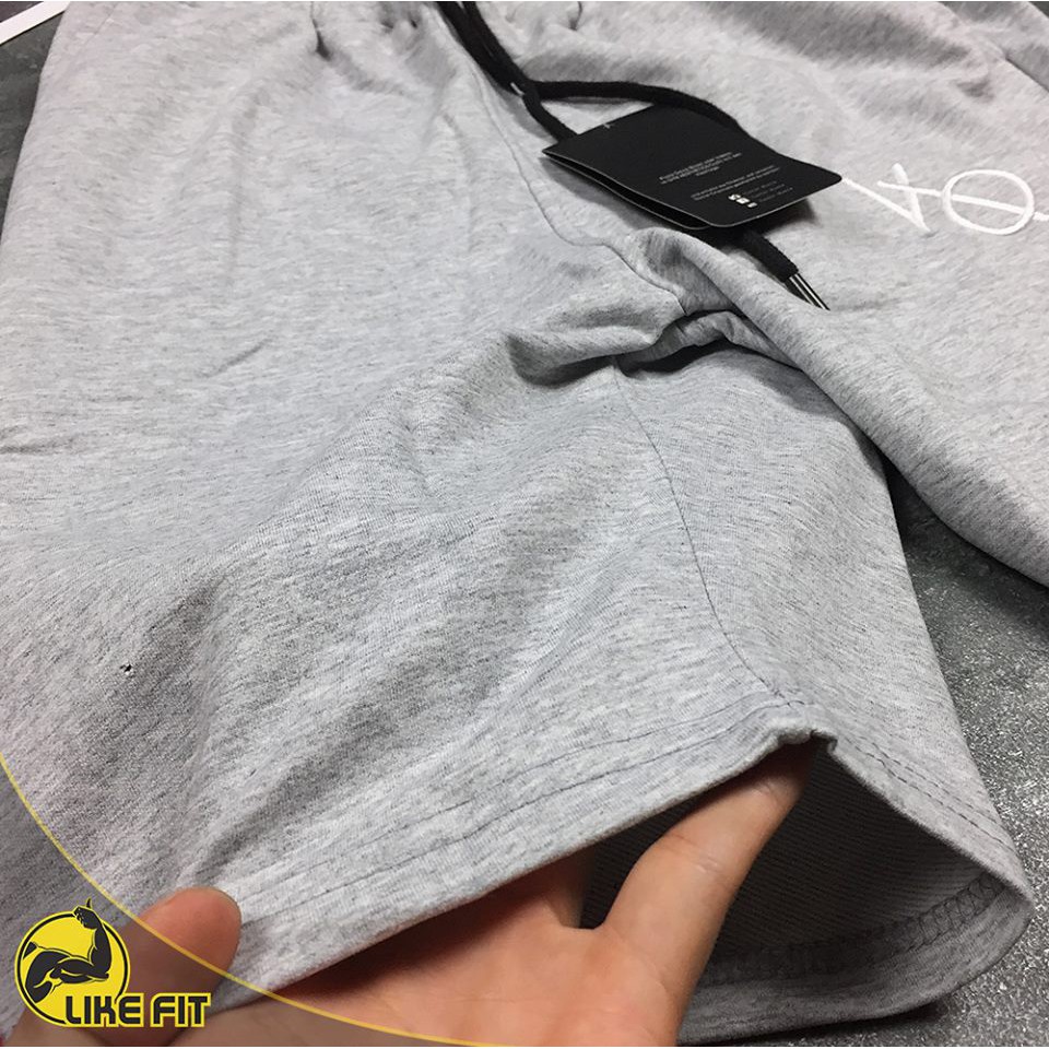 Quần Short Tập Gym Na LIKEFIT Vải Nỉ Da Cá 100% Cotton