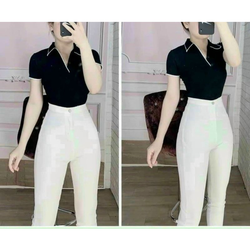 Áo thun cổ trụ chạy viền Cao Cấp Chất lượng