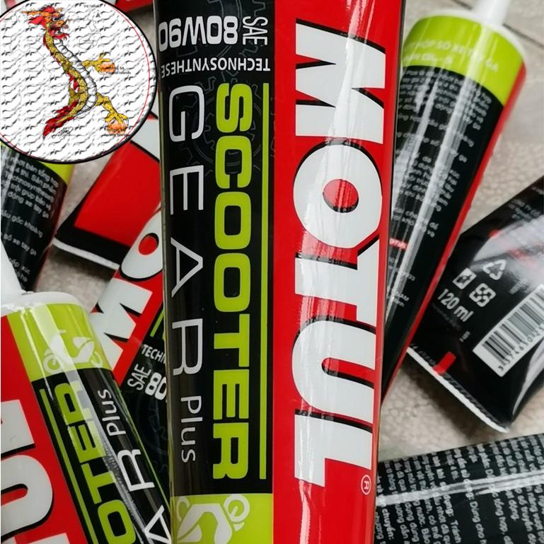 Nhớt Hộp Số Xe Ga Cao Cấp Motul Scooter Gear Plus SAE 80W90, nhớt lap xe tay ga motul 120ml