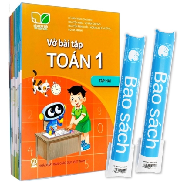 Sách Giáo Khoa Bộ Lớp 1 - Kết nối - Sách Bài Tập (Bộ 11 Cuốn) (2022) + 2 Cuộn Bao Sách Nylon TP