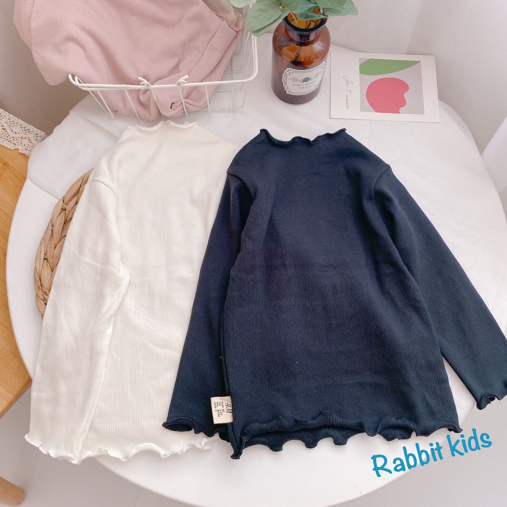 Áo Dài Tay Thun Tăm Cho Bé Gái💝FREESHIP💝Rabbit Kids-Áo Thu Đông Trẻ Em 10-22kg Hàng Thiết Kế Thời Trang Dễ Thương